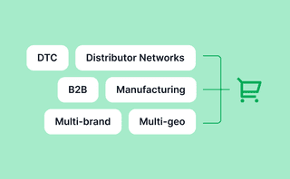 Elastic Path graphic showing distributor networks